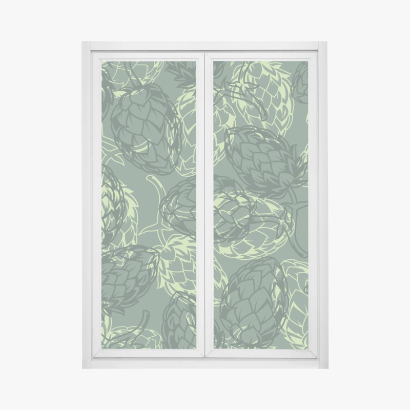 Fensteraufkleber ruhiger sommer sonnenaufgang am flussufer – Wallnifity®