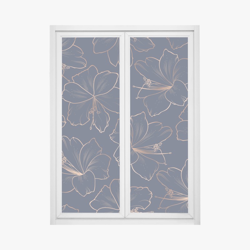 Fensteraufkleber eukalyptus aquarell muster in grüntönen – Wallnifity®
