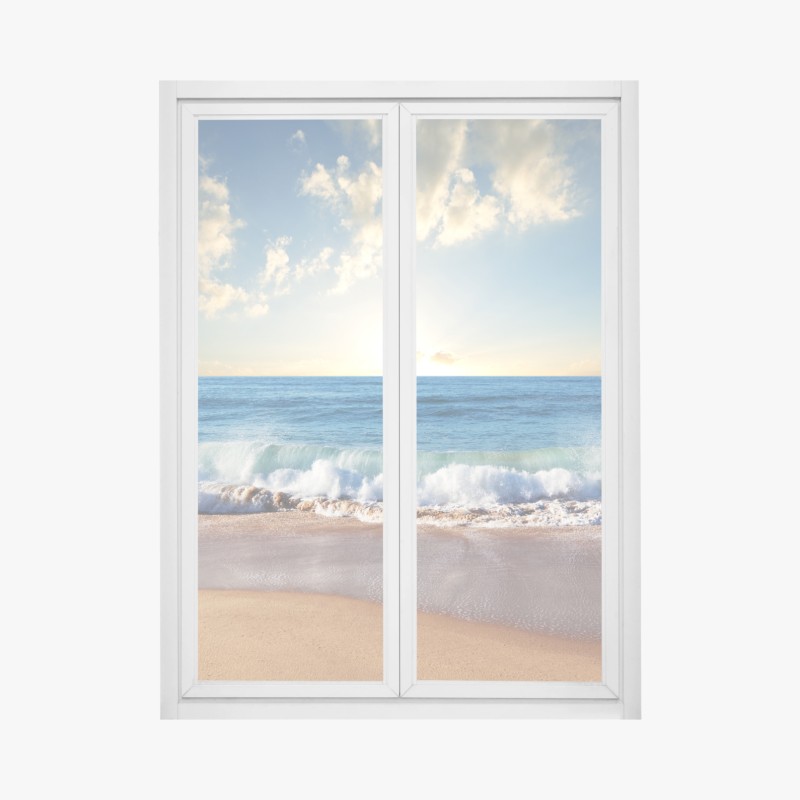 Fensteraufkleber goldene lotosblüten auf grünem hintergrund – Wallnifity®