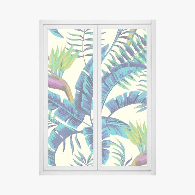 Fensteraufkleber zarter aquarellblumenstrauß – Wallnifity®