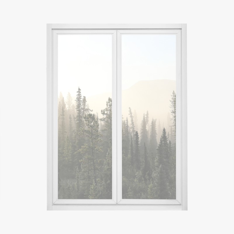 Fensteraufkleber leuchtendes zitronenmuster mit grünen blättern – Wallnifity®