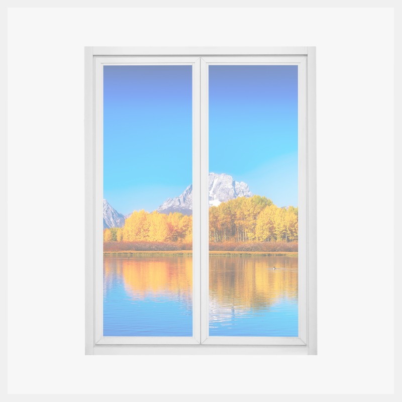 Fensteraufkleber lebhafte felsformationen in der schlucht – Wallnifity®