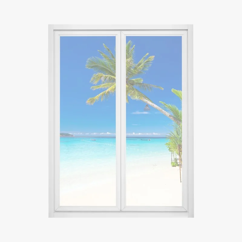 Fensteraufkleber zarte lotus-linienzeichnung – Wallnifity®