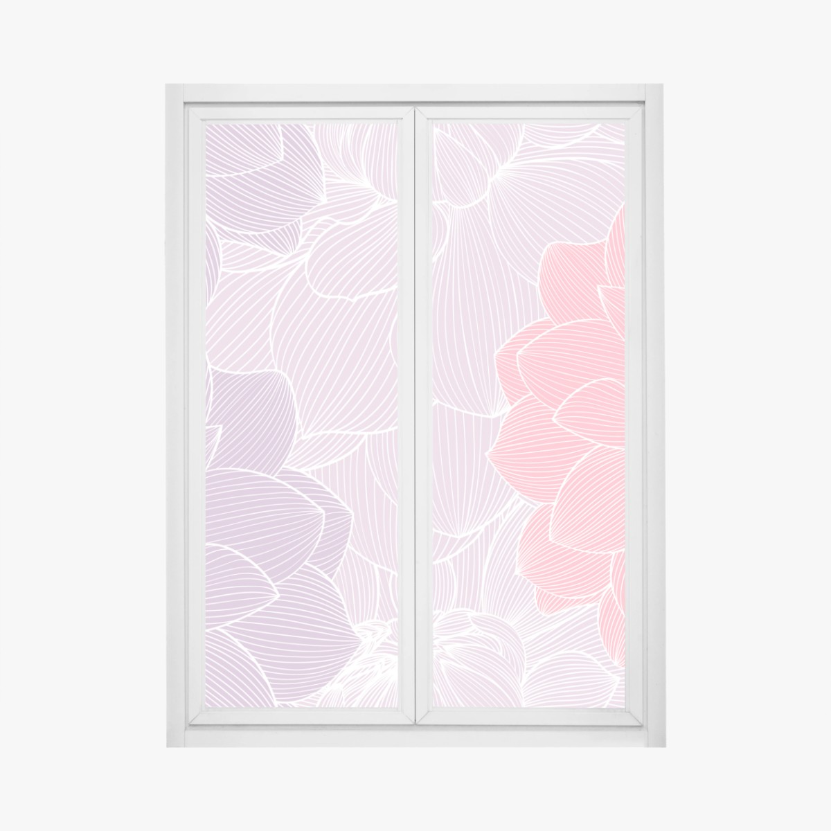Fensteraufkleber zartes pastell blumenmuster – Wallnifity® Fensteraufkleber zartes pastell blumenmuster – Wallnifity®