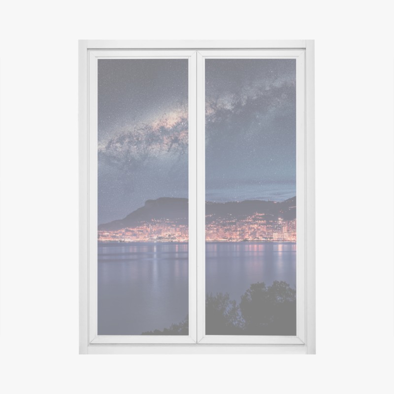 Fensteraufkleber lebendiger oranger abstrakter verlauf – Wallnifity®