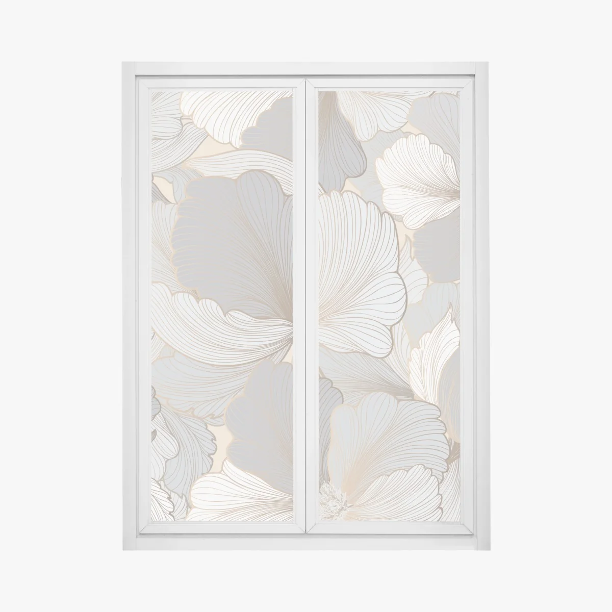 Fensteraufkleber zartes pastell blumenmuster – Wallnifity® Fensteraufkleber zartes pastell blumenmuster – Wallnifity®