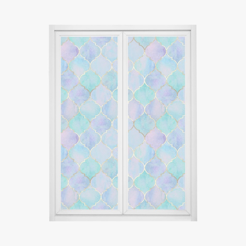 Fensteraufkleber leuchtturm Yaquina Bay an stürmischer küste – Wallnifity®