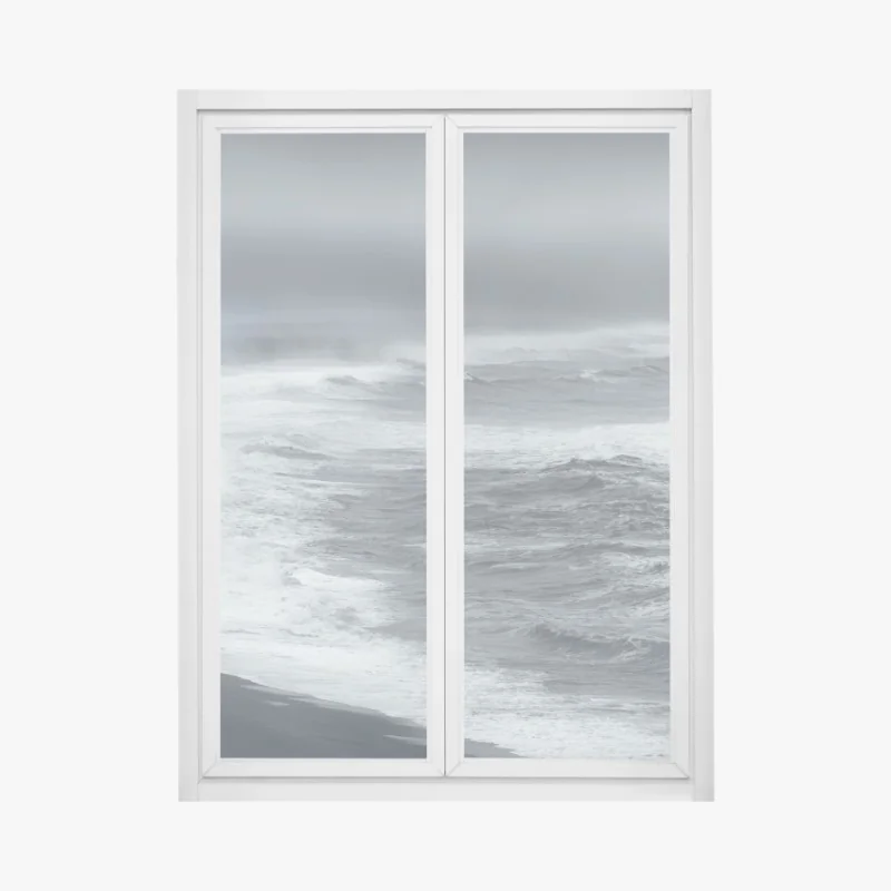 Fensteraufkleber zartes verstreutes blumenmuster auf tiefem türkis – Wallnifity®