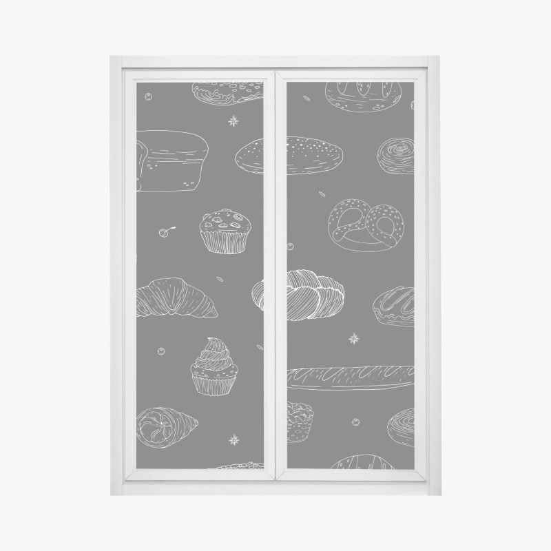 Fensteraufkleber monstera-blattmuster mit goldakzenten – Wallnifity®