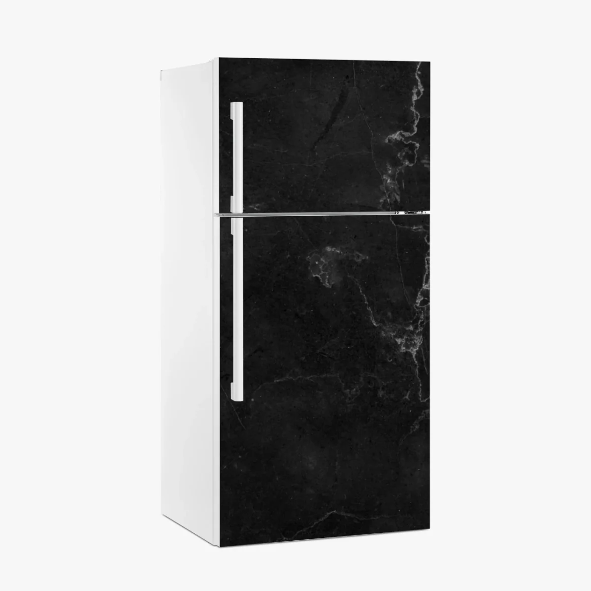 Kühlschrankaufkleber schwarze marmortextur – Wallnifity® Kühlschrankaufkleber schwarze marmortextur – Wallnifity®