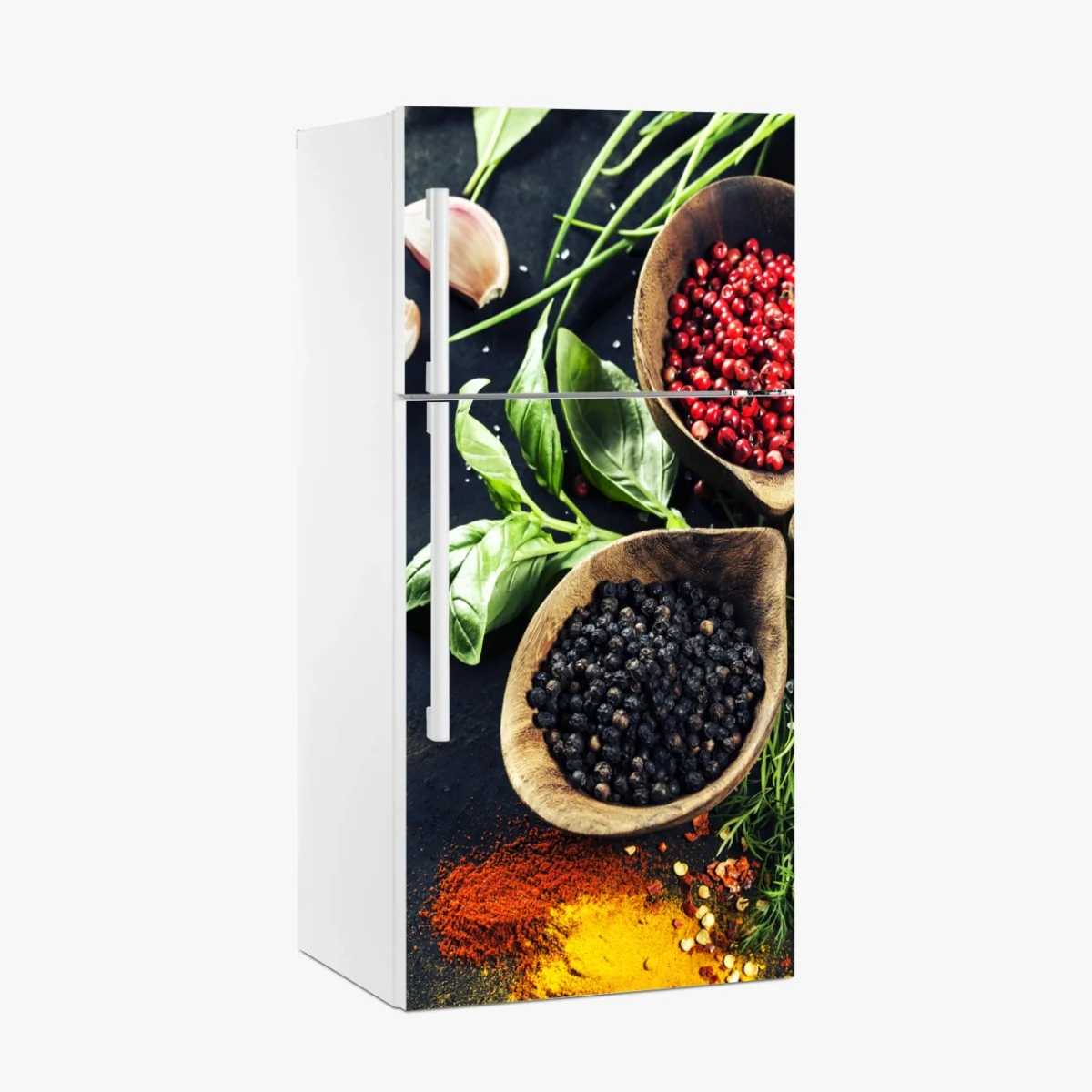 Kühlschrankaufkleber lebendige gewürze und frische kräuter – Wallnifity® Kühlschrankaufkleber lebendige gewürze und frische kräuter – Wallnifity®