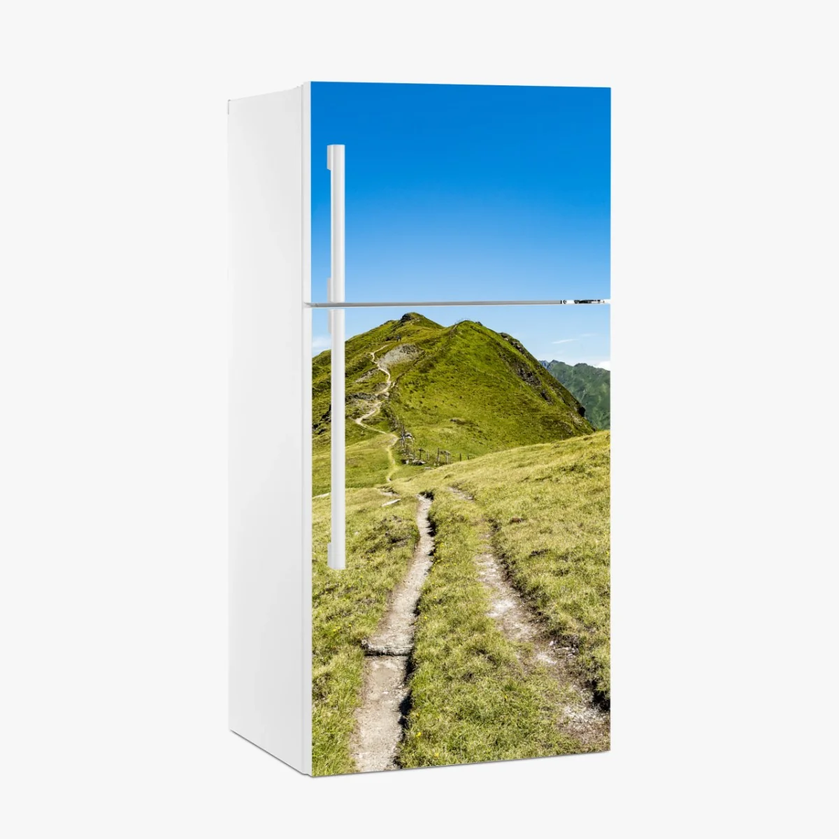Kühlschrankaufkleber gewundener wanderweg im Zillertal – Wallnifity® Kühlschrankaufkleber gewundener wanderweg im Zillertal – Wallnifity®
