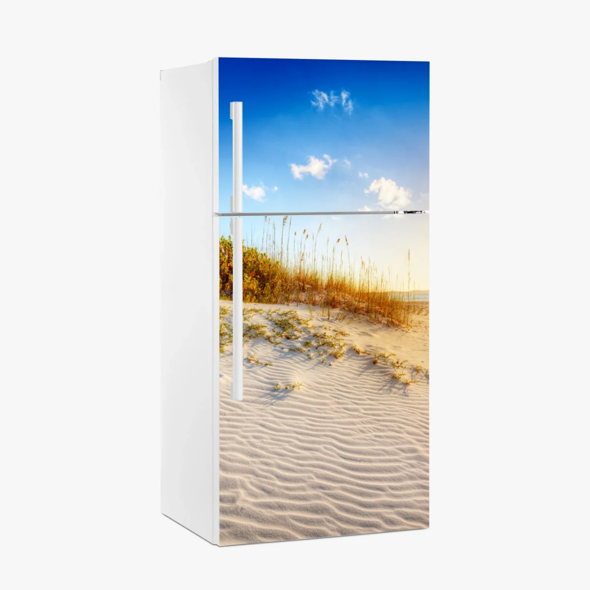 Kühlschrankaufkleber sonnenuntergang über sanddünen von Grace Bay – Wallnifity® Kühlschrankaufkleber sonnenuntergang über sanddünen von Grace Bay – Wallnifity®