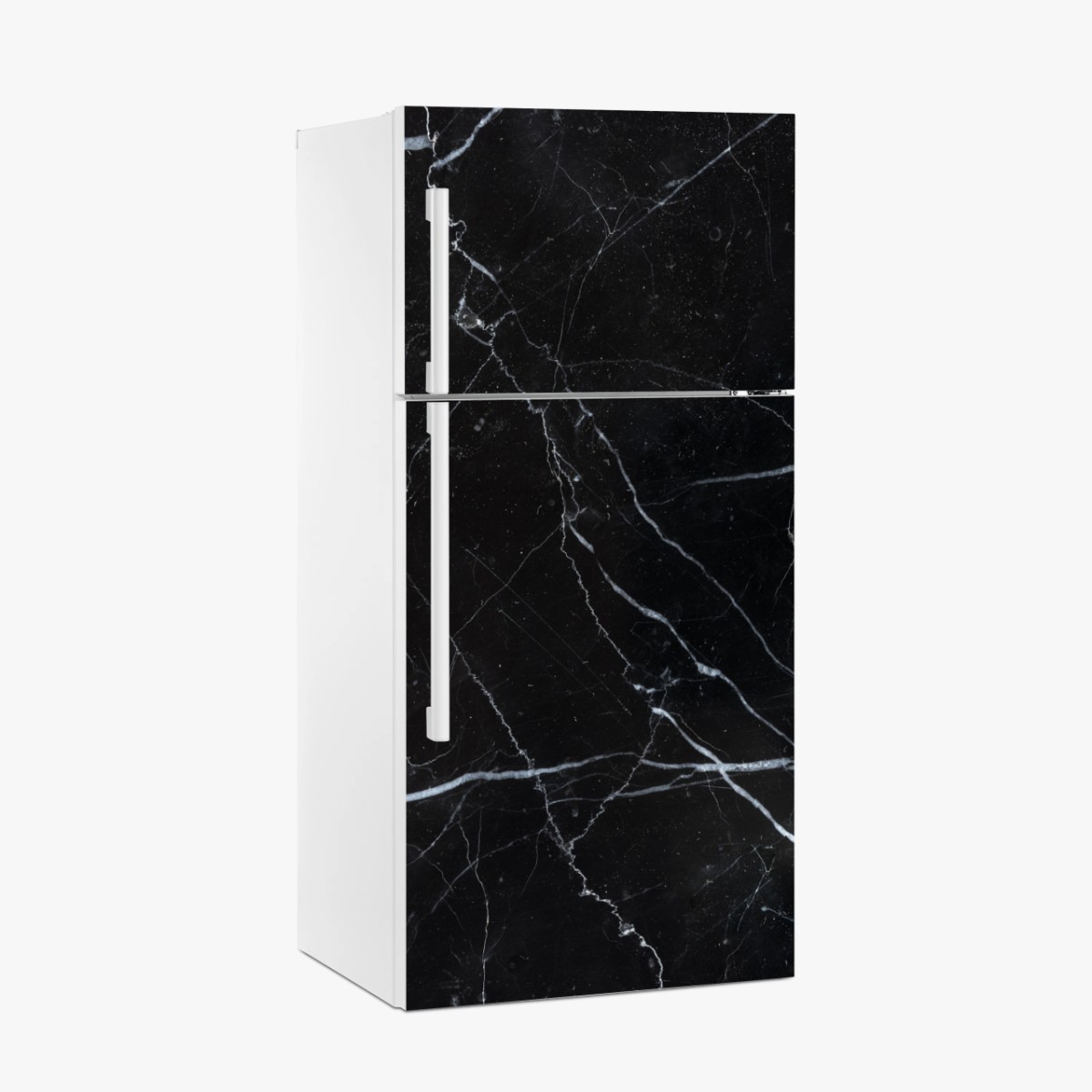 Kühlschrankaufkleber schwarze marquina marmorstruktur für moderne interieur – Wallnifity®