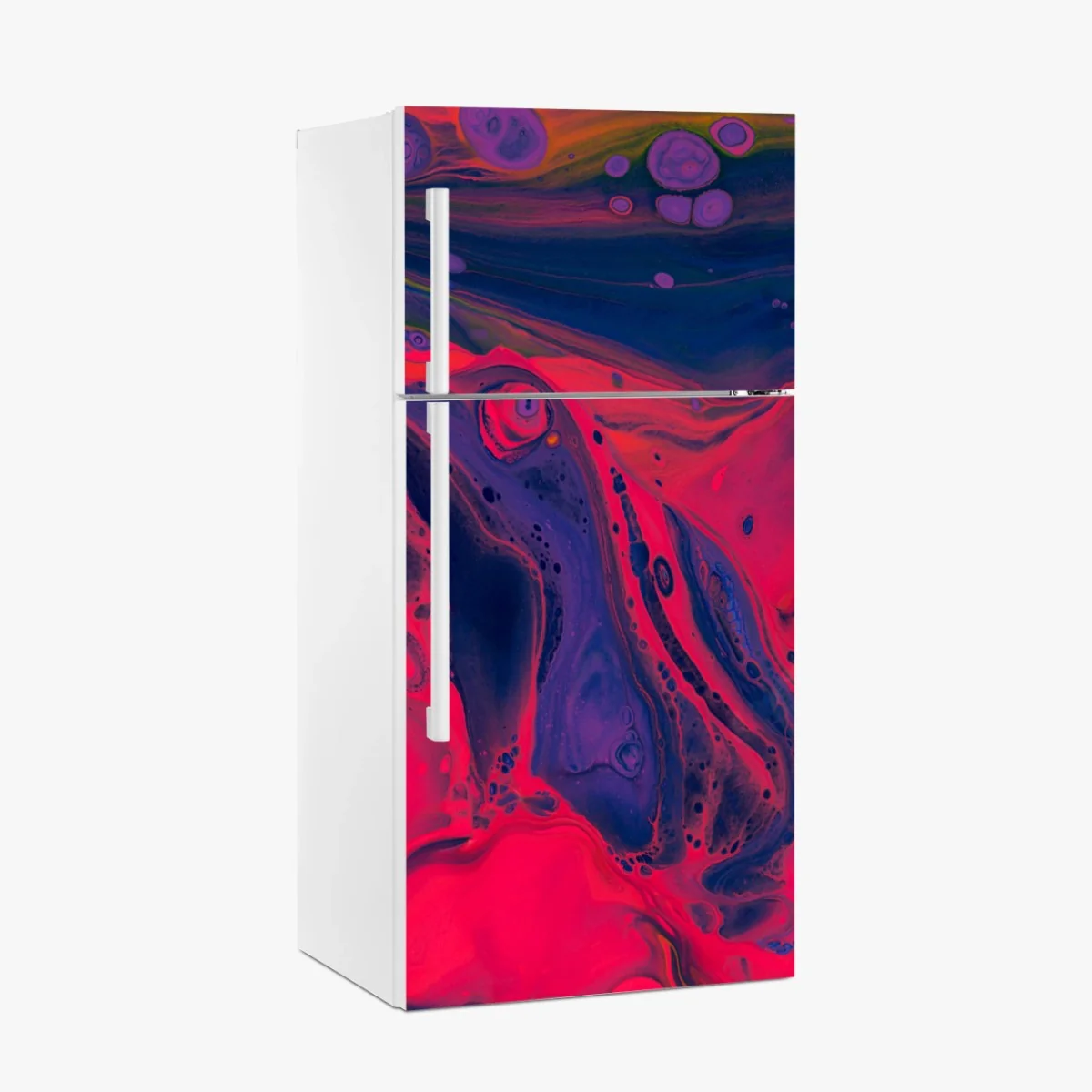 Kühlschrankaufkleber leuchtende pinke abstrakte flüssige kunst – Wallnifity® Kühlschrankaufkleber leuchtende pinke abstrakte flüssige kunst – Wallnifity®