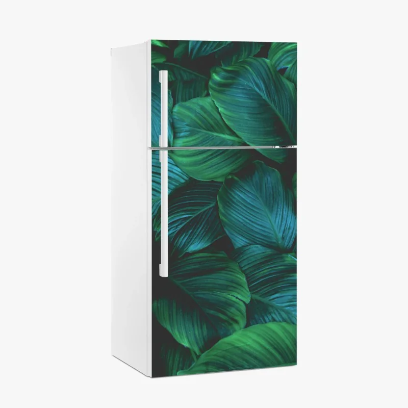 Kühlschrankaufkleber ornamentales porträt mit floralen mustern – Wallnifity®