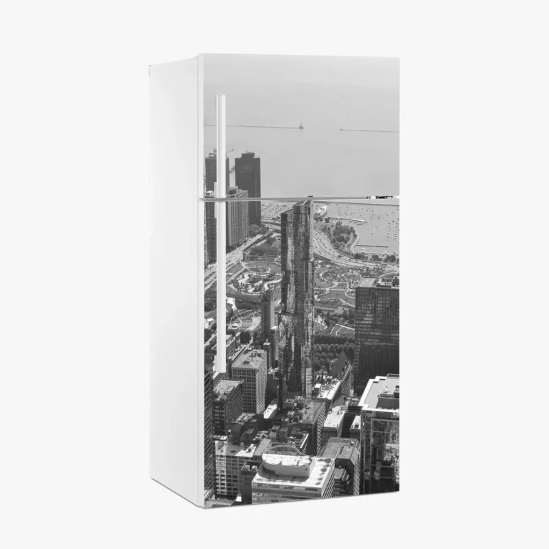 Kühlschrankaufkleber tropisches kakadu-blumenmuster – Wallnifity®