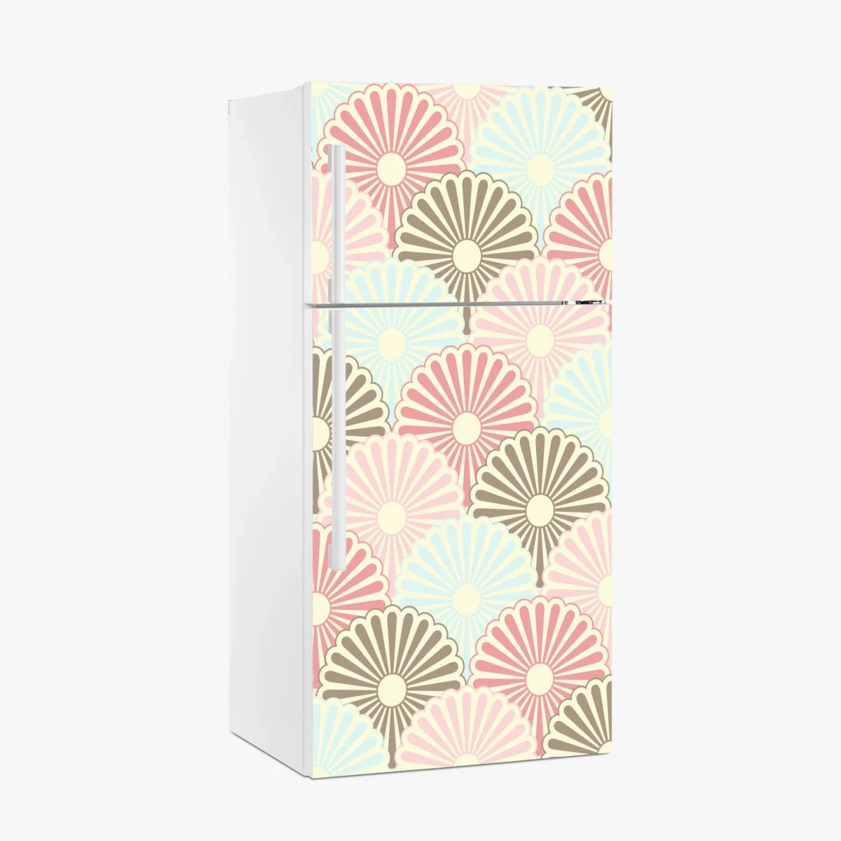 Kühlschrankaufkleber pastelliges muschelmuster – Wallnifity® Kühlschrankaufkleber pastelliges muschelmuster – Wallnifity®