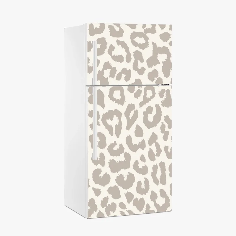 Kühlschrankaufkleber neutrales beiges leopardenmuster