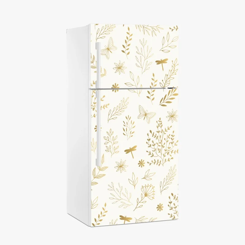 Kühlschrankaufkleber tropisches geometrisches vogelmuster – Wallnifity®