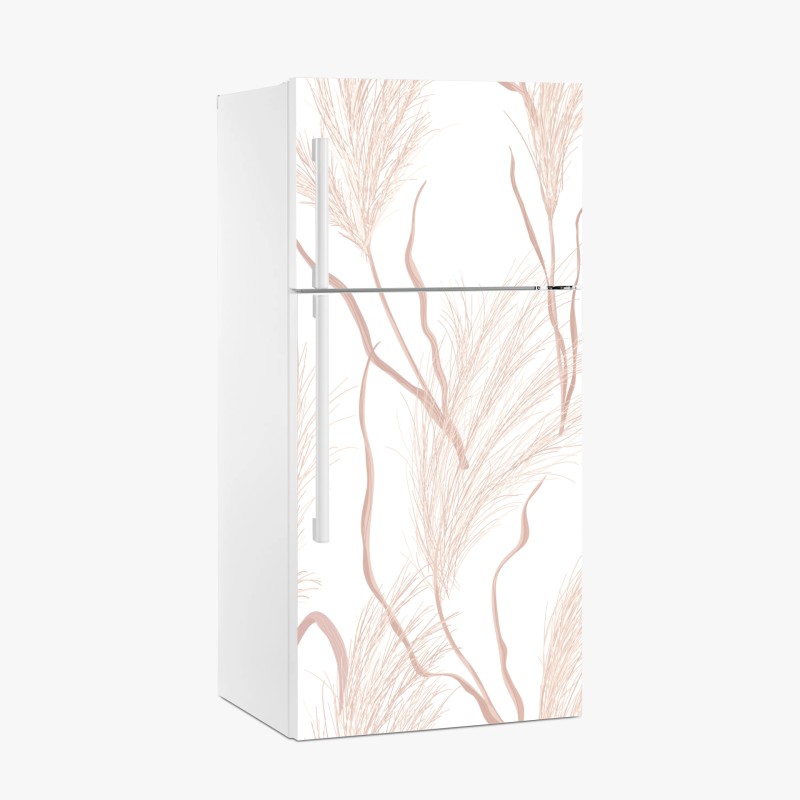 Kühlschrankaufkleber vintage-muster mit kolibris und blüten – Wallnifity®