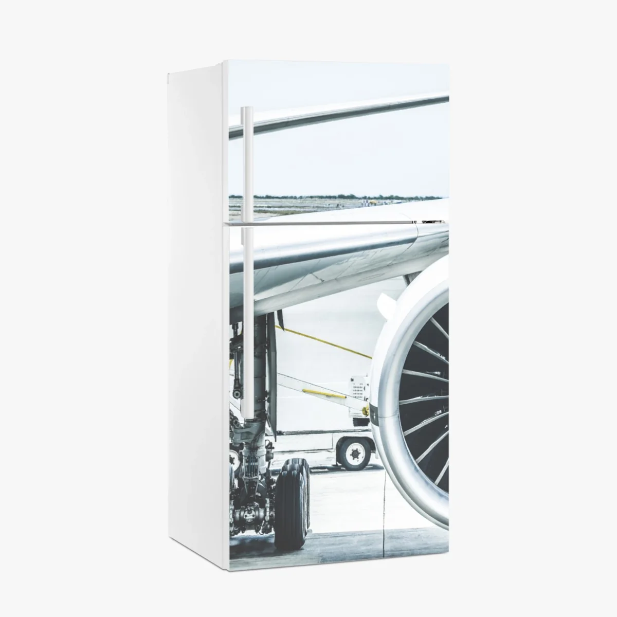 Kühlschrankaufkleber nahaufnahme triebwerk am terminal – Wallnifity® Kühlschrankaufkleber nahaufnahme triebwerk am terminal – Wallnifity®