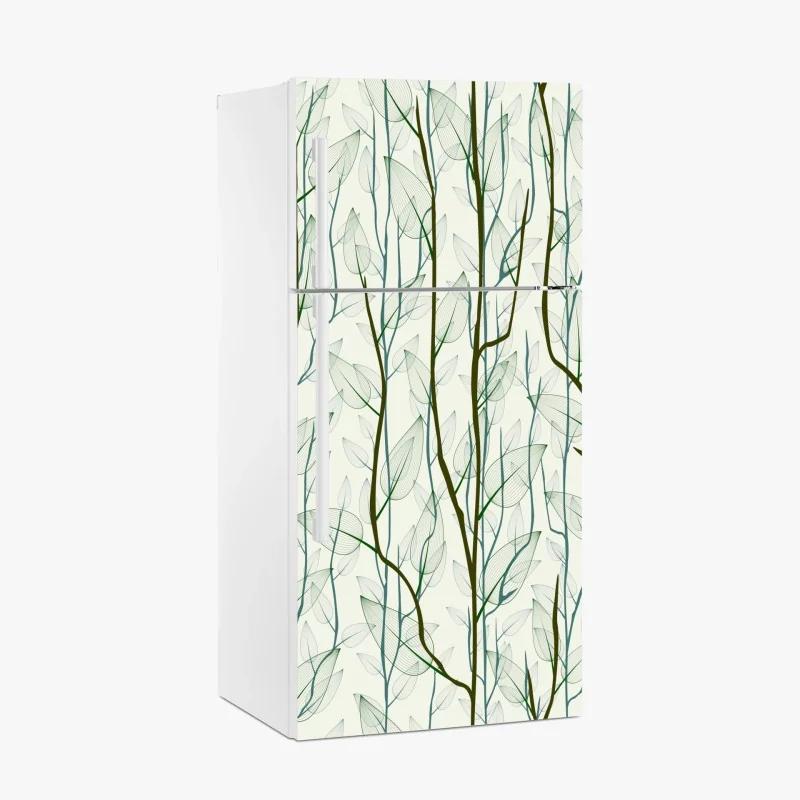 Kühlschrankaufkleber pastellfarbenes geometrisches muster mit halbkreisen – Wallnifity®