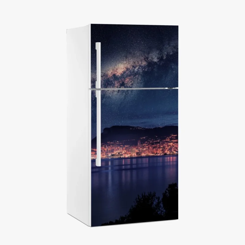 Kühlschrankaufkleber ruhiger grüner waldsteg – Wallnifity®