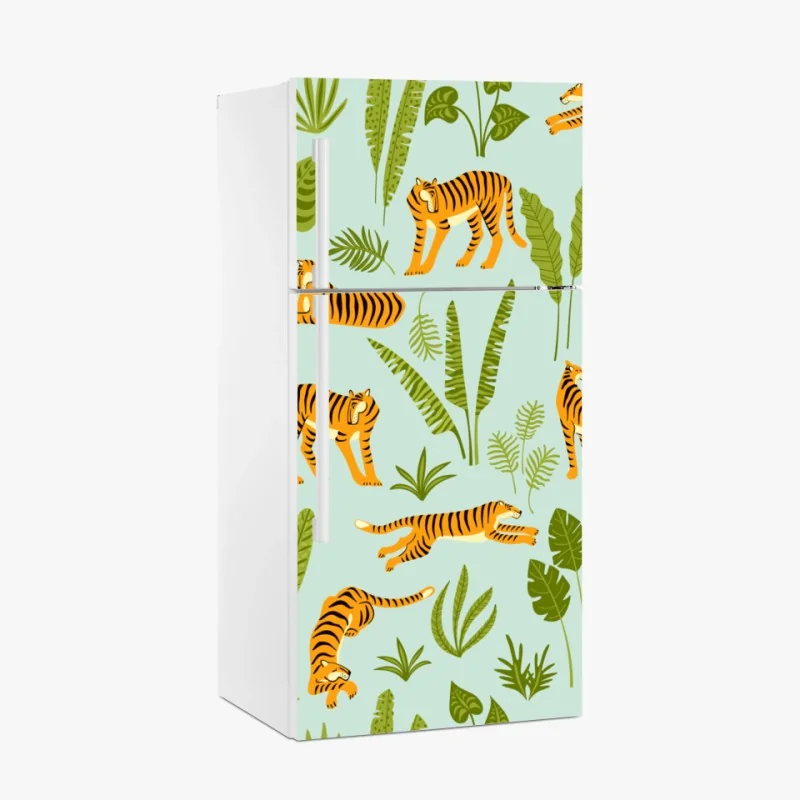 Kühlschrankaufkleber leuchtend rote rose nahaufnahme – Wallnifity®