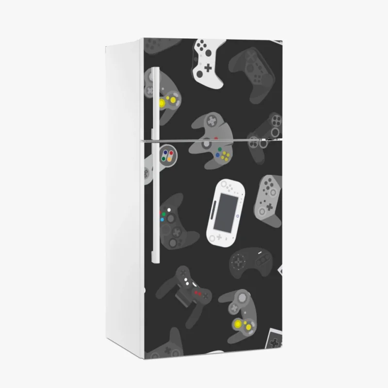 Kühlschrankaufkleber retro controller muster