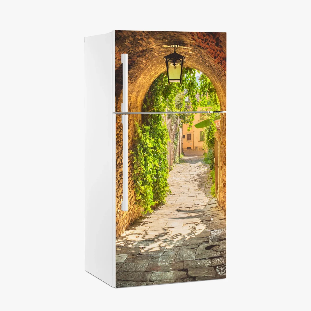 Kühlschrankaufkleber sonnige gasse in der Toskana – Wallnifity®