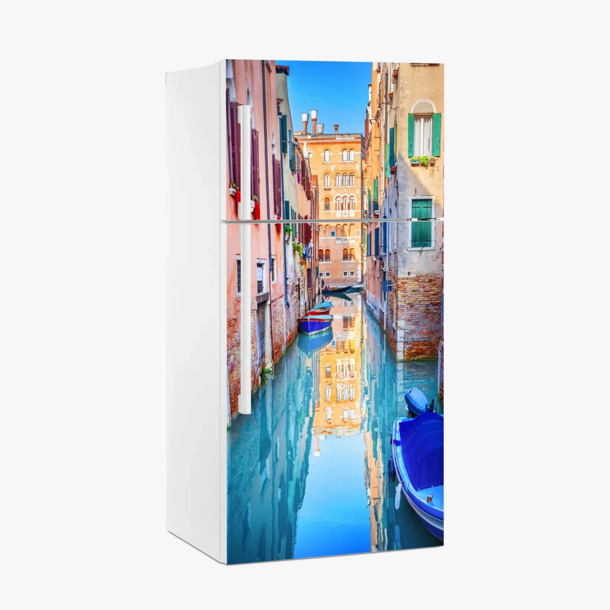 Kühlschrankaufkleber Venedig kanal und spiegelungen – Wallnifity®