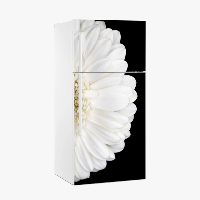 Kühlschrankaufkleber dunkler marmor mit goldenen und cremefarbenen adern – Wallnifity®