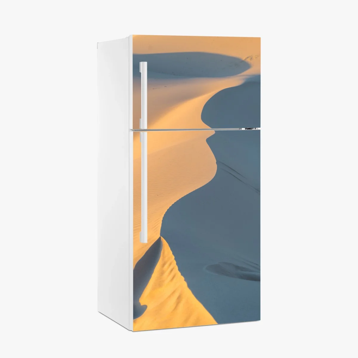 Kühlschrankaufkleber goldene dünenkurven – Wallnifity®