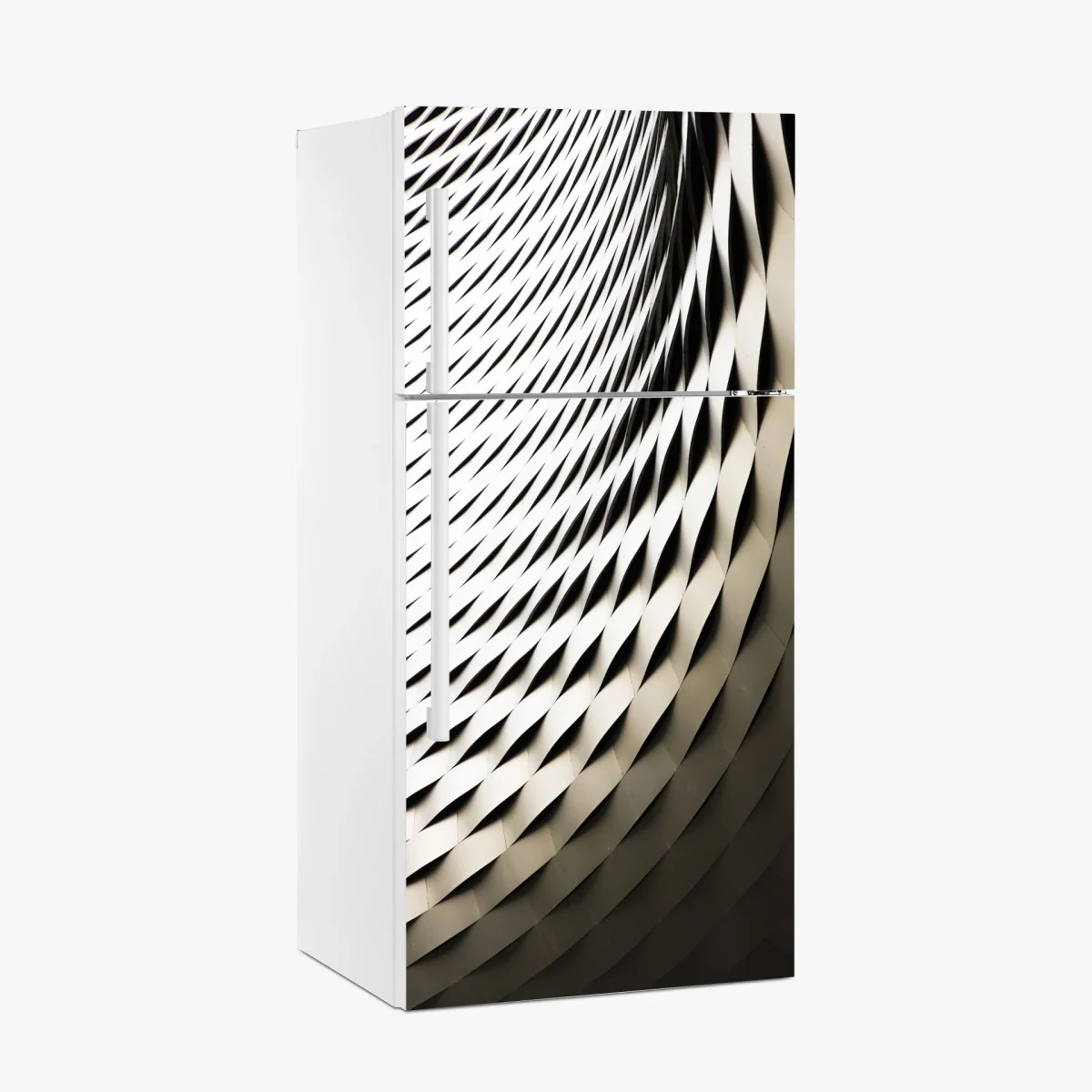 Kühlschrankaufkleber modernes geometrisches architekturmuster – Wallnifity®