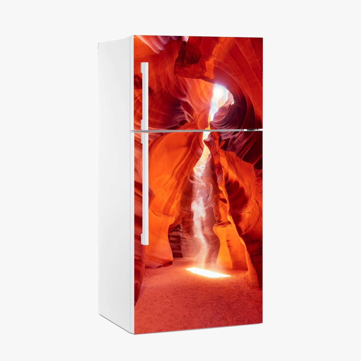 Kühlschrankaufkleber sonnenstrahl in einer sandsteinschlucht – Wallnifity®