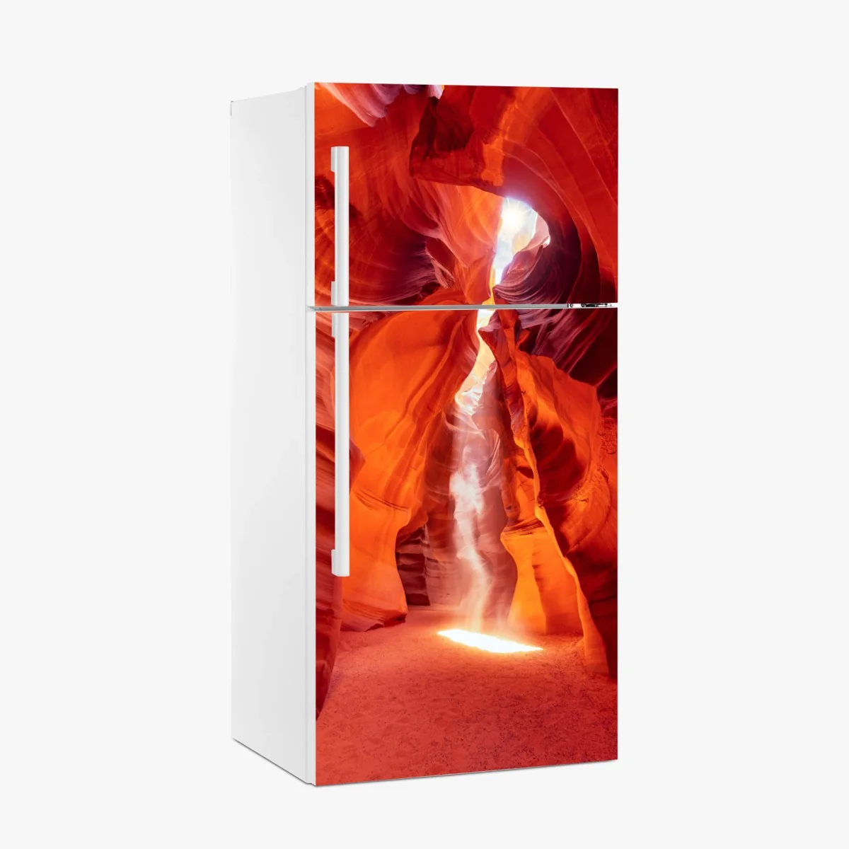 Kühlschrankaufkleber sonnenstrahl in einer sandsteinschlucht – Wallnifity® Kühlschrankaufkleber sonnenstrahl in einer sandsteinschlucht – Wallnifity®