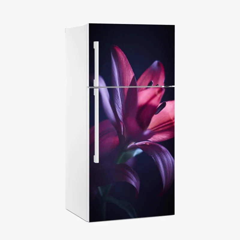 Kühlschrankaufkleber rosa aquarellkreise mit goldenen akzenten – Wallnifity®