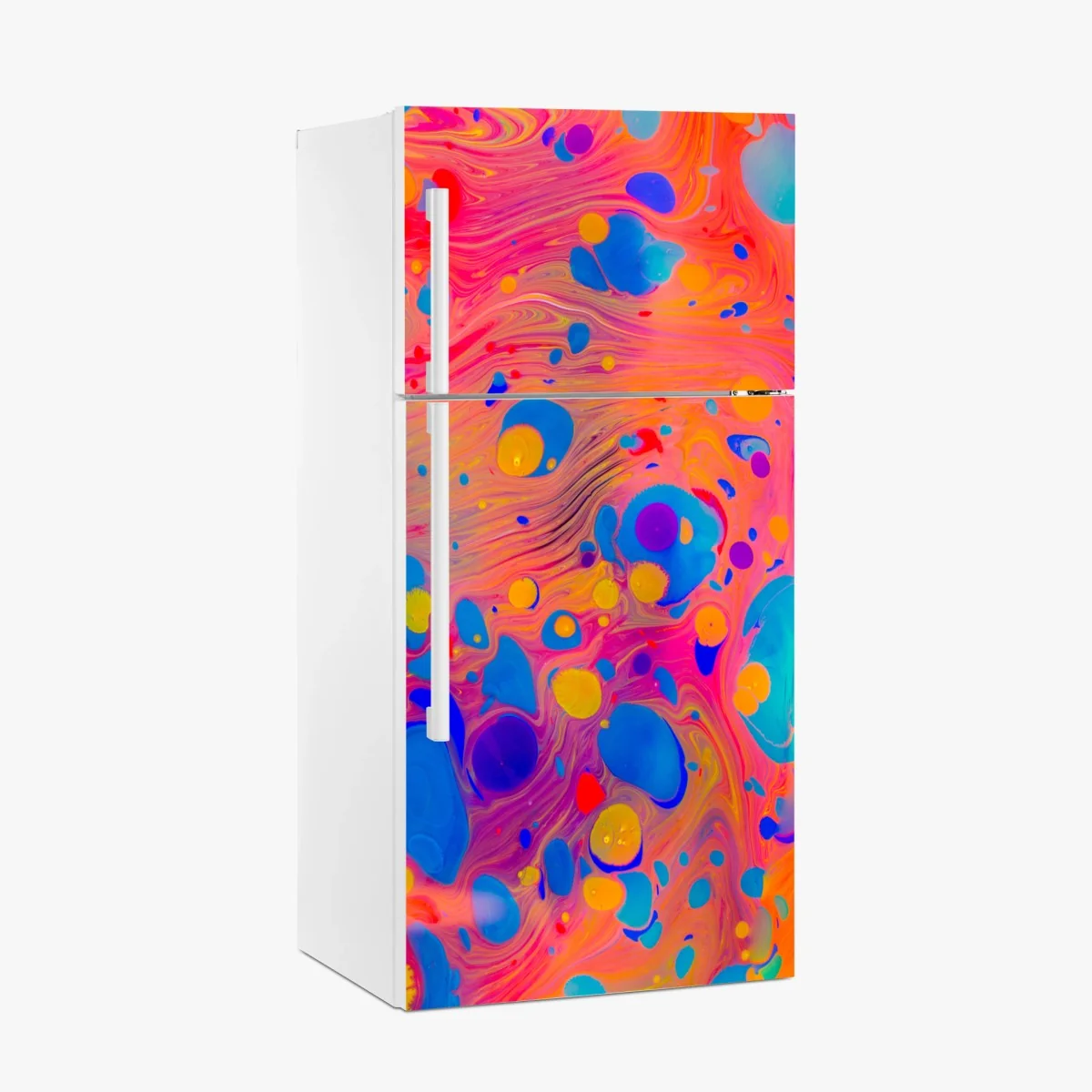 Kühlschrankaufkleber osmanisches ebru marmormuster – Wallnifity®