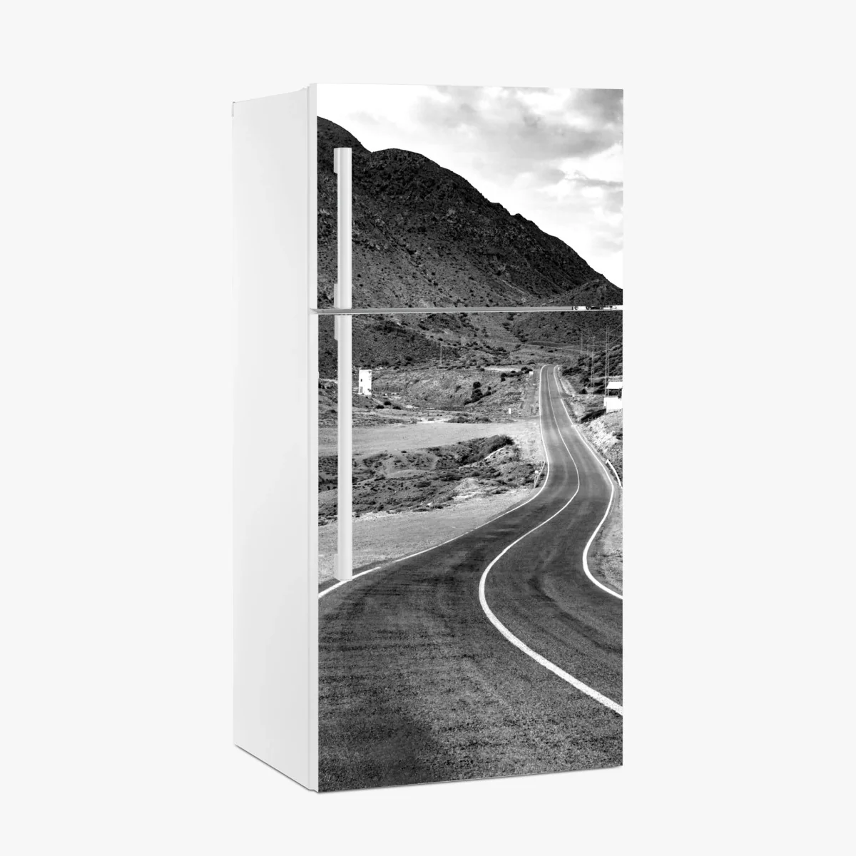 Kühlschrankaufkleber gewundene straße durch die berge – Wallnifity®