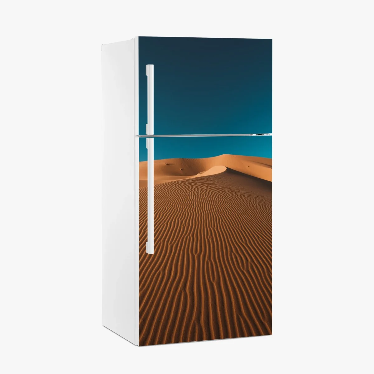 Kühlschrankaufkleber goldene sanddünen unter tiefblauem himmel – Wallnifity® Kühlschrankaufkleber goldene sanddünen unter tiefblauem himmel – Wallnifity®