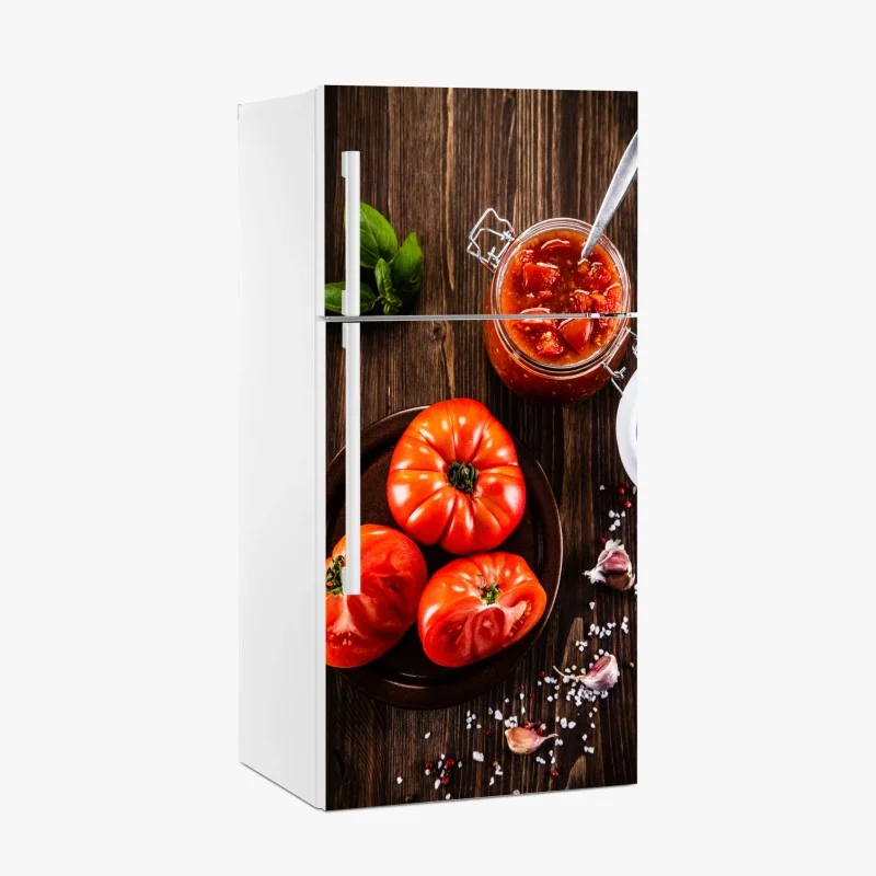 Kühlschrankaufkleber sonnenaufgang über der sommerwiese – Wallnifity®