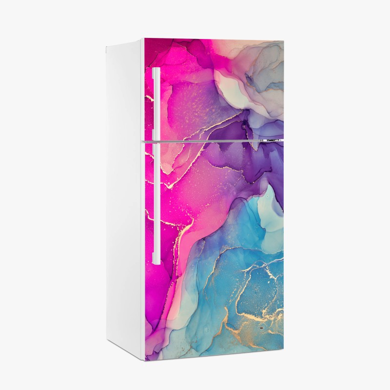 Kühlschrankaufkleber zartes rosenmuster in pastellrosa – Wallnifity®