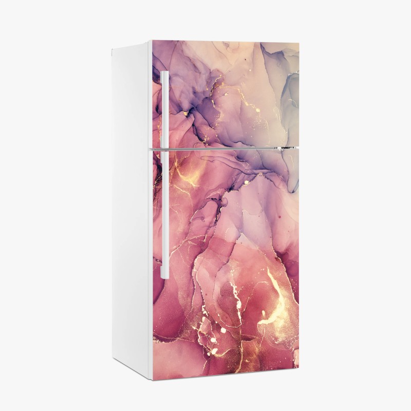 Kühlschrankaufkleber goldene rosen vor schwarzem hintergrund – Wallnifity®