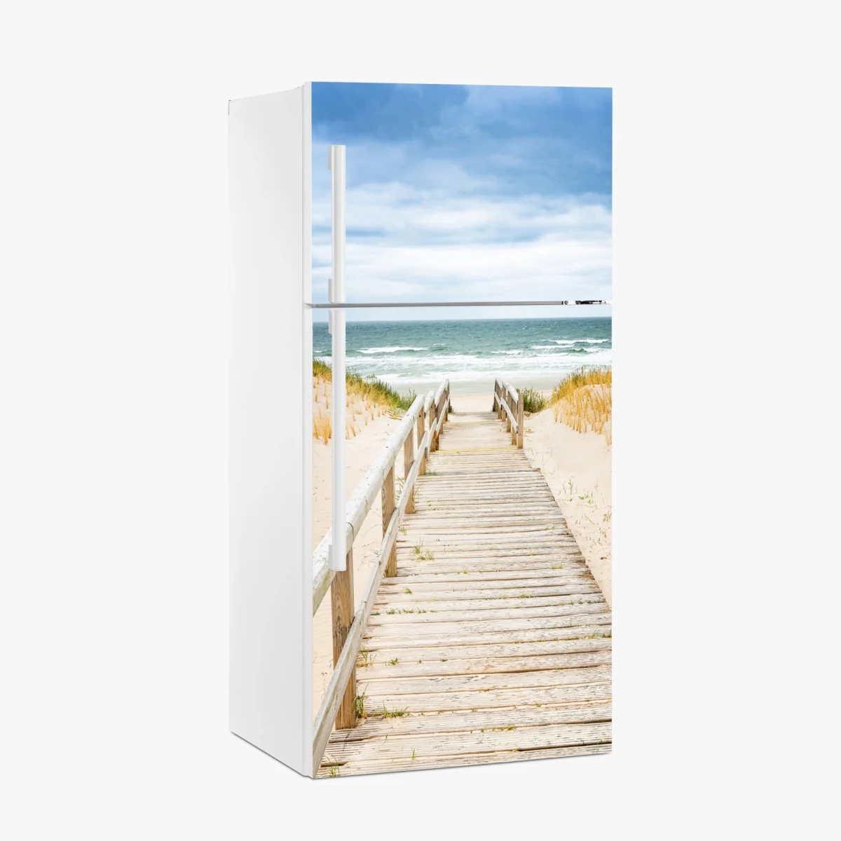 Kühlschrankaufkleber holzsteg zum meer, Sylt – Wallnifity®