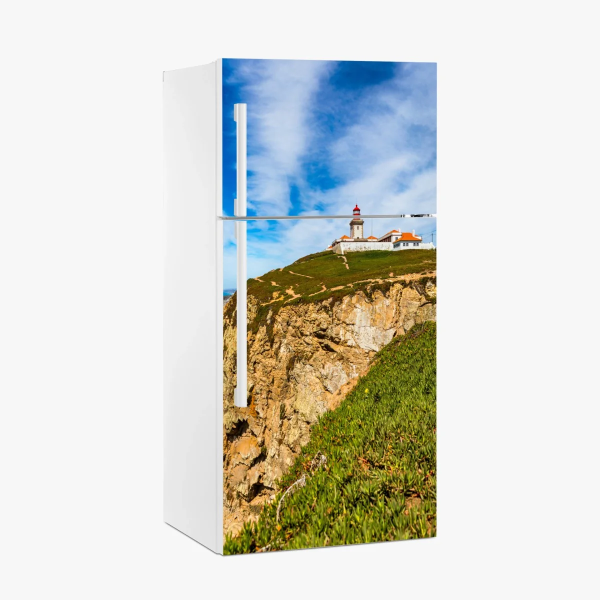 Kühlschrankaufkleber leuchtturm auf den klippen von Cabo da Roca – Wallnifity® Kühlschrankaufkleber leuchtturm auf den klippen von Cabo da Roca – Wallnifity®