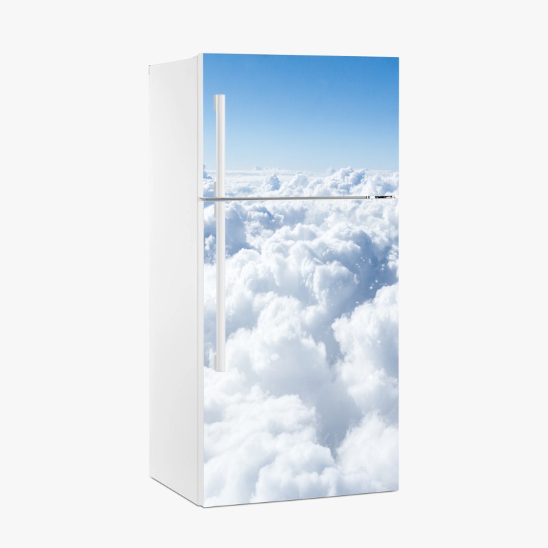 Kühlschrankaufkleber ruhige wolkenlandschaft aus der luft