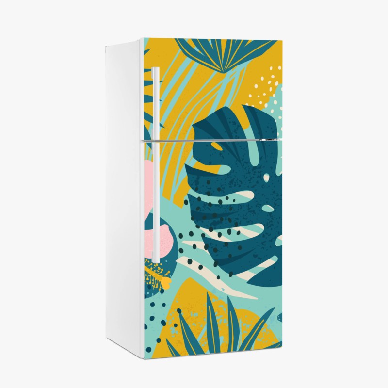 Kühlschrankaufkleber handgezeichnetes bergmuster – Wallnifity®