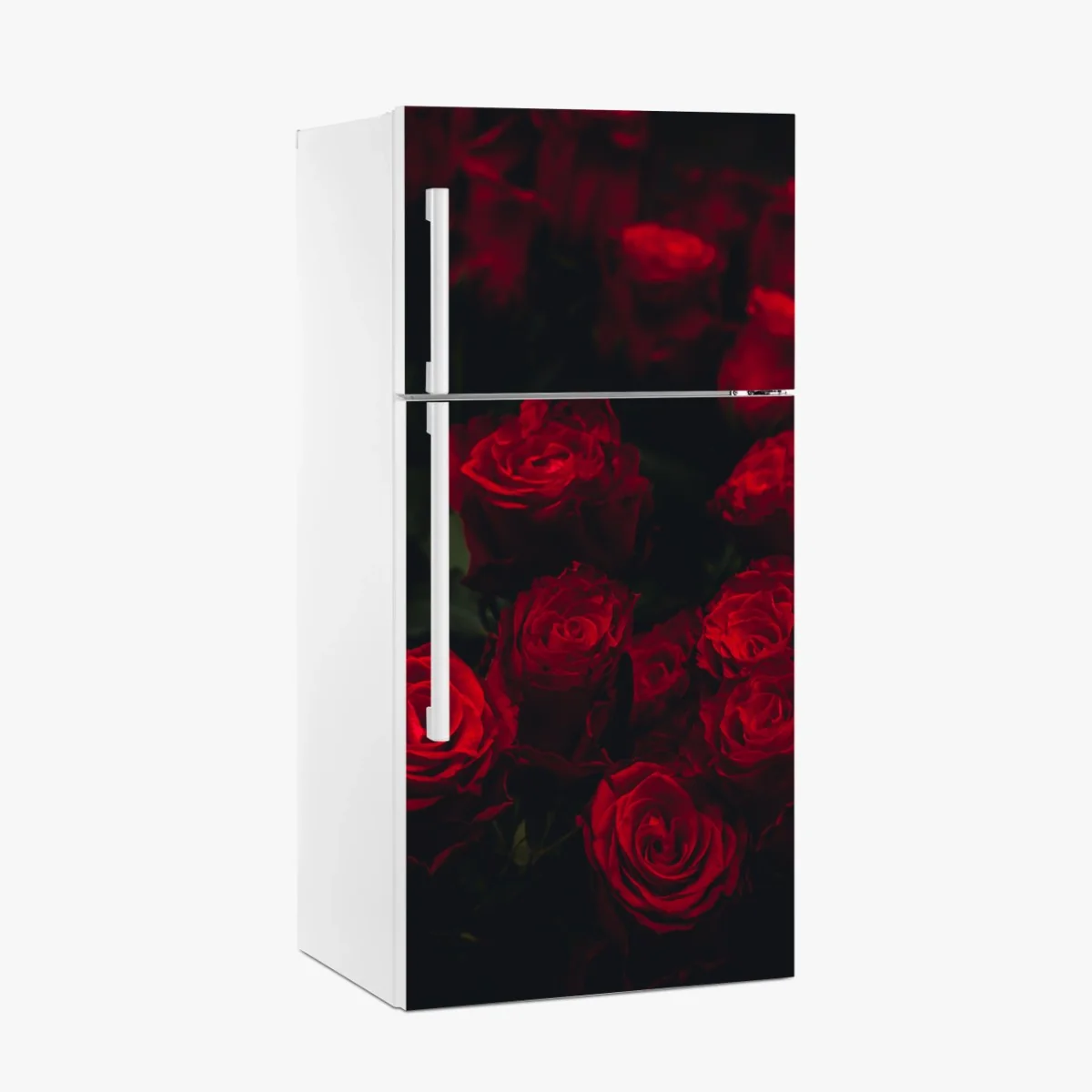Kühlschrankaufkleber dunkler rosenstrauß – Wallnifity® Kühlschrankaufkleber dunkler rosenstrauß – Wallnifity®