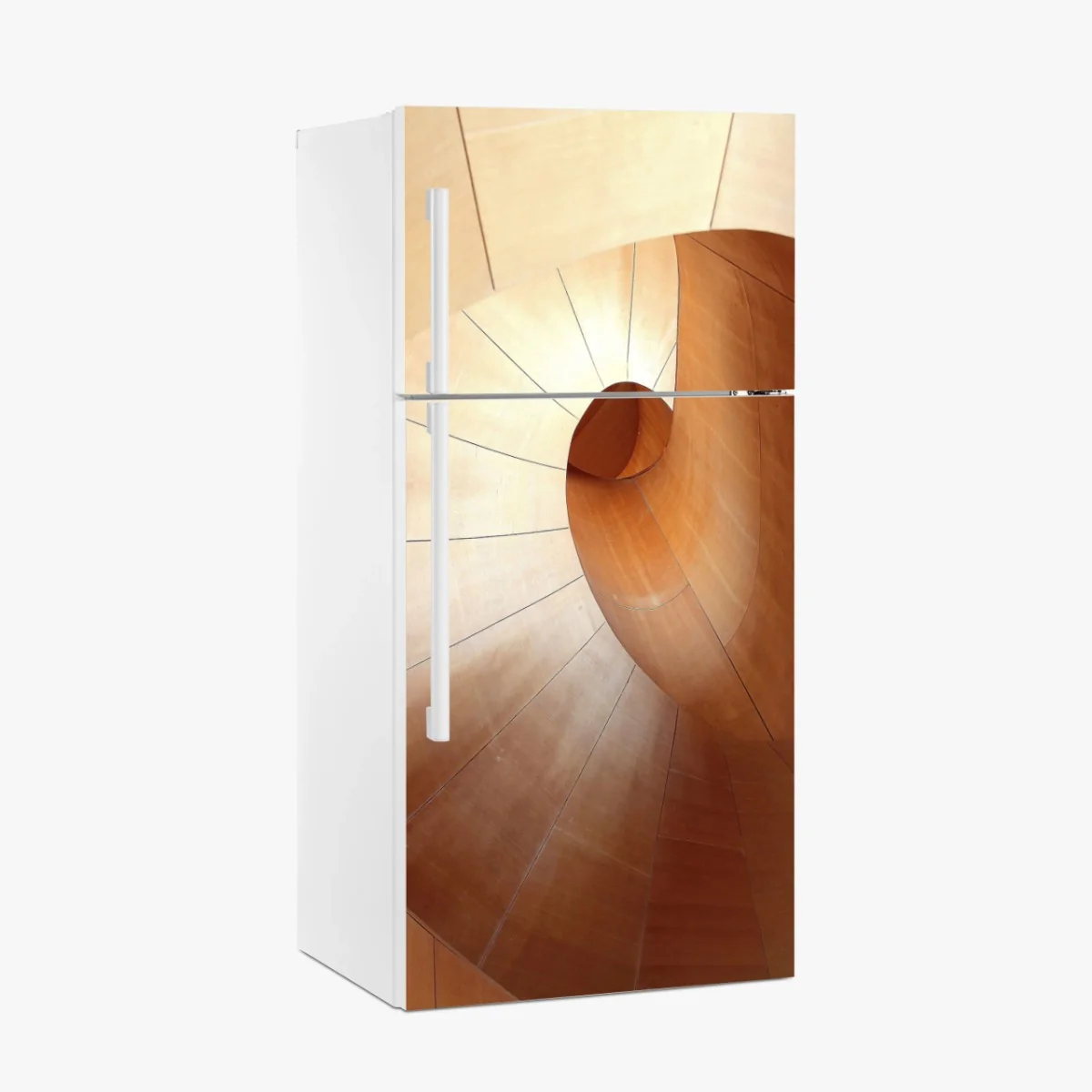 Kühlschrankaufkleber warme holzspirale – Wallnifity®